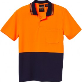 Blacksmith-Mens-Hi-Vis-Short-Sleeve-Polo-Shirt-Orange on sale