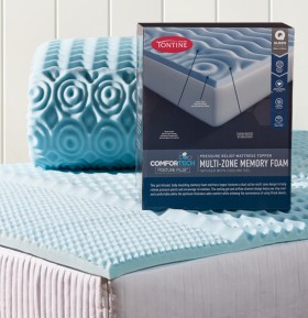 Tontine-Comfortech-Multi-Zone-Memory-Foam-Mattress-Topper-Infused-with-Cooling-Gel on sale