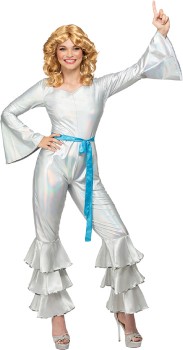 NEW-Spartys-70s-Silver-Jumpsuit on sale