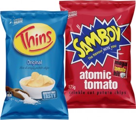 Thins-Samboy-Chips-150-175g-or-Assorted-Multipack-5-6-Pack-Selected-Varieties on sale