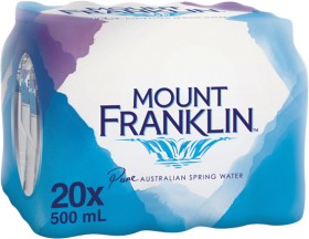 Mount-Franklin-Spring-Water-20x500mL on sale