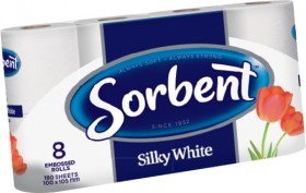 Sorbent-Toilet-Rolls-8-Pack-Selected-Varieties on sale