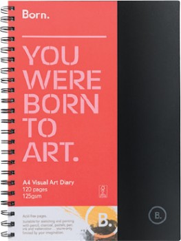 Born-A4-120-Page-125gsm-Visual-Art-Diary on sale