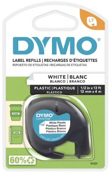 Dymo-LetraTag-Label-Plastic-White on sale