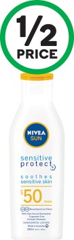 Nivea-Sensitive-Skin-Moisturiser-Sunscreen-Lotion-SPF50-200ml on sale