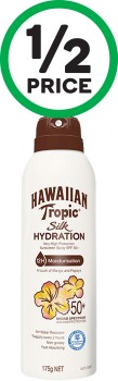 Hawaiian-Tropic-Silk-Hydration-Sunscreen-Spray-SPF50-175g on sale