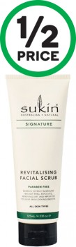 Sukin-Signature-Revitalising-Facial-Scrub-125ml on sale