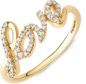 NEW-Love-Ring-with-018-Carat-TW-of-Diamonds-in-10kt-Yellow-Gold on sale
