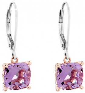 Natural-8mm-Rose-Amethyst-Earrings-in-Sterling-Silver-10kt-Rose-Gold on sale