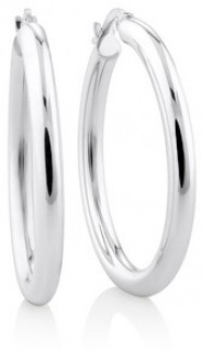 NEW-25mm-Hoop-Earrings-in-Sterling-Silver on sale