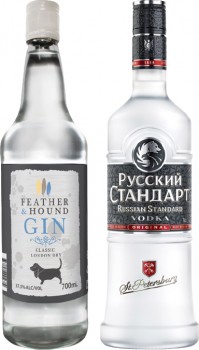 Feather-Hound-Gin-or-Russian-Standard-Vodka-700mL on sale