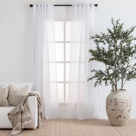 Beachley-Sheer-White-Curtain-Pair-by-Essentials on sale