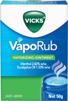 Vicks-VapoRub-Vaporizing-Ointment-50g on sale