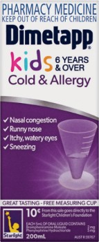 Dimetapp-Kids-6-Years-Over-Cold-Allergy-200mL on sale