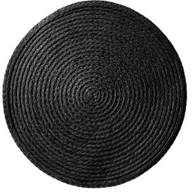 Salisbury-Co-Woven-Round-Placemat-in-Black on sale