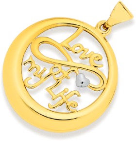 9ct-Gold-Infinity-Circle-Pendant on sale