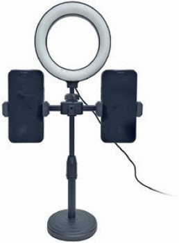 NEW-Otto-Ring-Light-with-Desktop-Stand-and-2-Smartphone-Mounts on sale