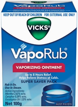 Vicks-VapoRub-Vaporizing-Ointment-100g on sale