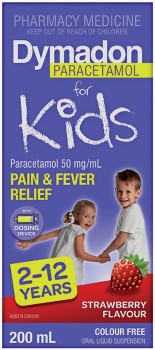Dymadon-Paracetamol-for-Kids-2-12-Years-Strawberry-Flavour-200mL-Oral-Liquid on sale