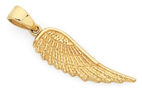 9ct-Gold-Angel-Wing-Pendant on sale