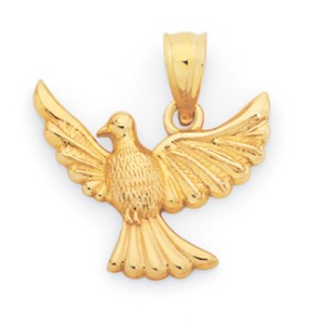 9ct-Gold-Peaceful-Dove-Pendant on sale