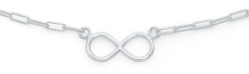 Sterling-Silver-Long-Link-Infinity-Necklet on sale