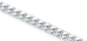 Sterling-Silver-21cm-Oval-Curb-Bracelet on sale