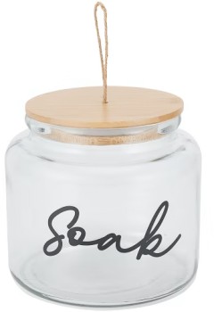 26L-Glass-Soak-Jar-with-Bamboo-Lid on sale