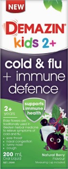 Demazin-Kids-2-Cold-Flu-Immune-Defence-200mL-Oral-Liquid on sale