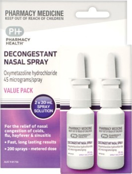Pharmacy-Health-Decongestant-Nasal-Spray-Value-Pack-2-x-20mL on sale