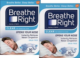Breathe-Right-Nasal-Strips-30-Clear-Strips-Range on sale