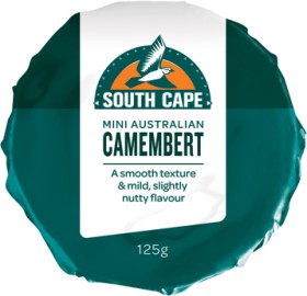 South-Cape-Mini-Camembert-or-Brie-Cheese-125g on sale