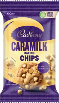 Cadbury-Caramilk-Baking-Chips-260g on sale