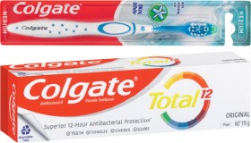 Colgate-Total-Toothpaste-115g-MaxWhite-Toothbrush-1-Pack-or-Plax-Mouthwash-500mL-Selected-Varieties on sale