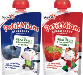 Yoplait-Petit-Miam-Squeezie-Yoghurts-70g-Selected-Varieties on sale