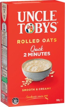 Uncle-Tobys-Traditional-or-Quick-Oats-500g on sale