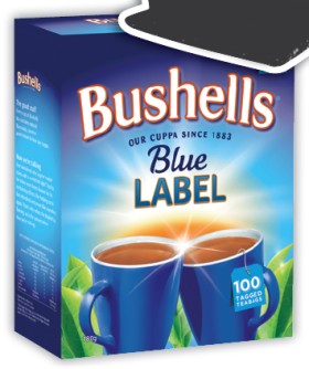 Bushells-Blue-Label-Tea-Bags-100-Pack on sale