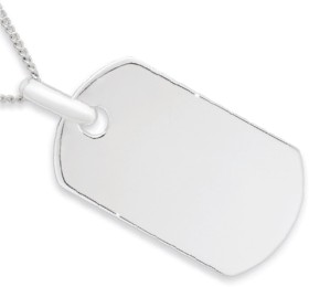 Sterling-Silver-Gents-Dogtag on sale