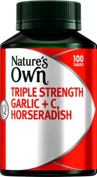 NEW-Natures-Own-Triple-Strength-Garlic-C-Horseradish on sale