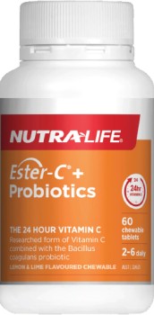 Nutralife-Ester-C-Probiotics-60-Capsules on sale