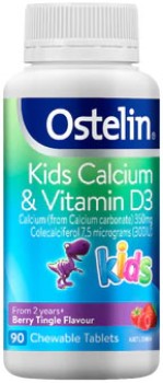 NEW-Ostelin-Kids-Calcium-Vitamin-D3-Berry-Flavour-Chewable on sale