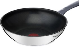 Tefal-Daily-Cook-Induction-Non-Stick-Stainless-Steel-Wok-28cm-Lid on sale