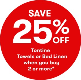 25-off-Tontine-Towels-or-Bed-Linen on sale