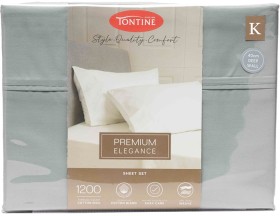 Tontine-Cotton-Rich-Sheet-Set-QB-1200TC-Grey on sale