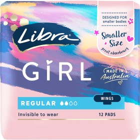 Libra-Girl-Pads-Regular-with-Wings-12-Pack on sale