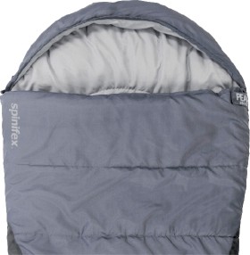 Spinifex-Peak-Hooded-Sleeping-Bag-Grey-Black on sale