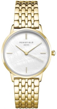 Rosefield-Pearl-Edit-Gold-Bracelet-Watch on sale