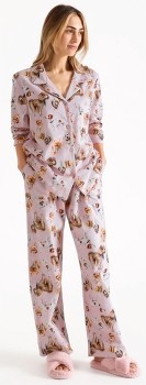 Soho-Flannel-Pyjama-Set-Dog-Print on sale