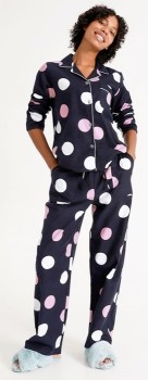 Soho-Flannel-Pyjama-Set-Spot-Print on sale
