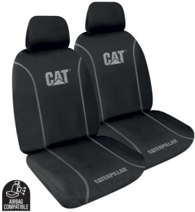 Caterpillar-Checkerplate-Canvas-Seat-Covers on sale